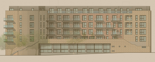 Hunt's Wharf side elevation